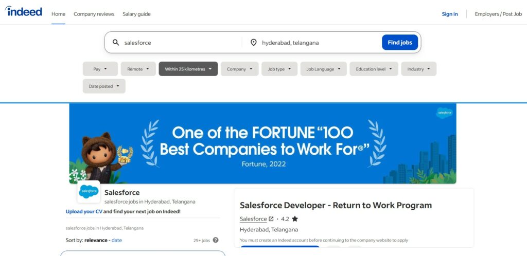 Salesforce Training in Hyderabad- salesforce jobs in hyderabad -indeed