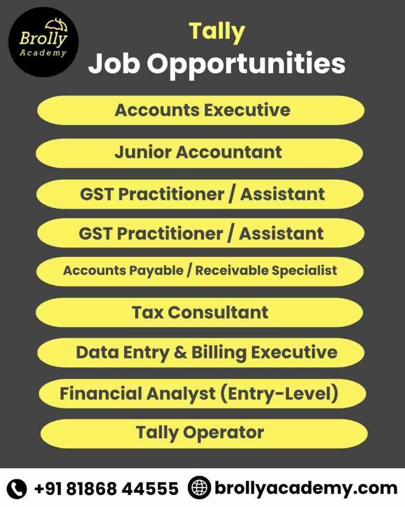 Tally Course In Hyderabad - Job Opportunities