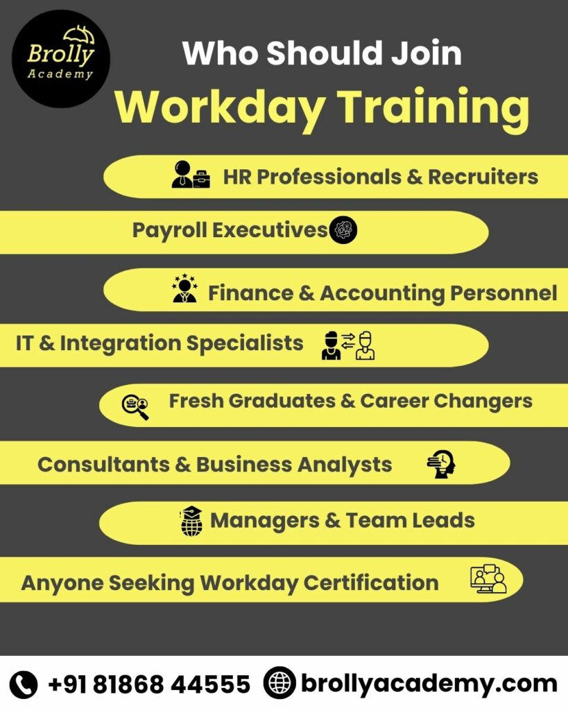 Workday Training in Hyderabad - Who should join workday training