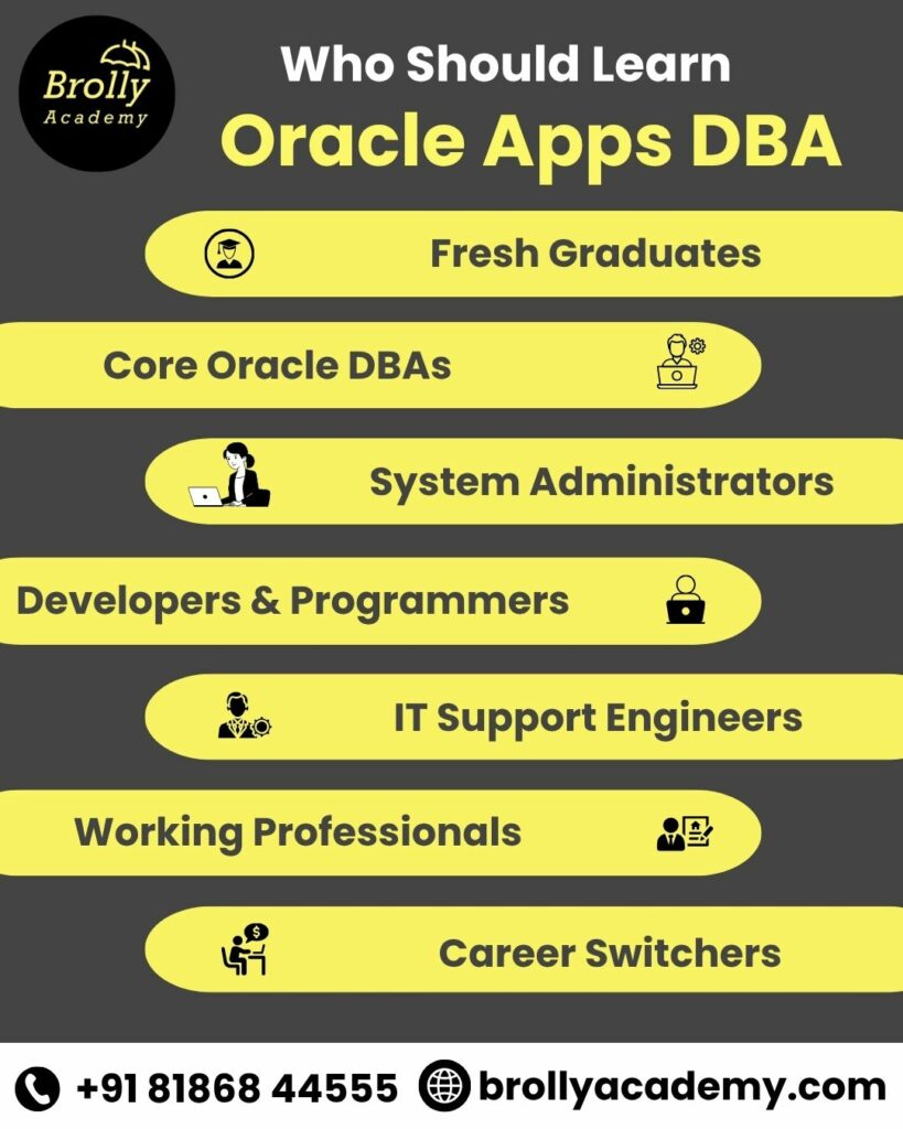 oracle apps dba training in hyderabad - who should learn