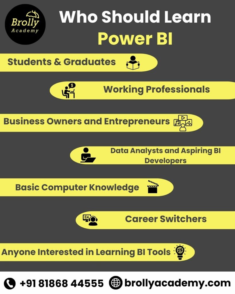 power bi training in hyderabad - who should learn power bi