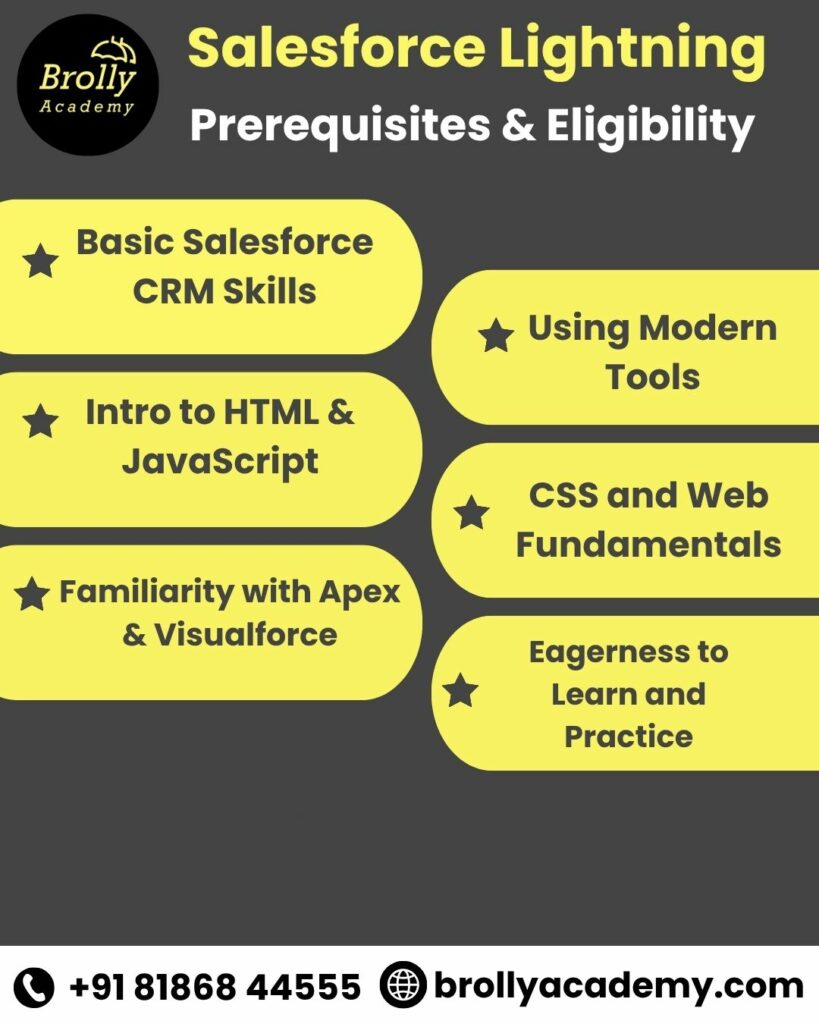 salesforce lightning training in hyderabad - prerequities & eligibility