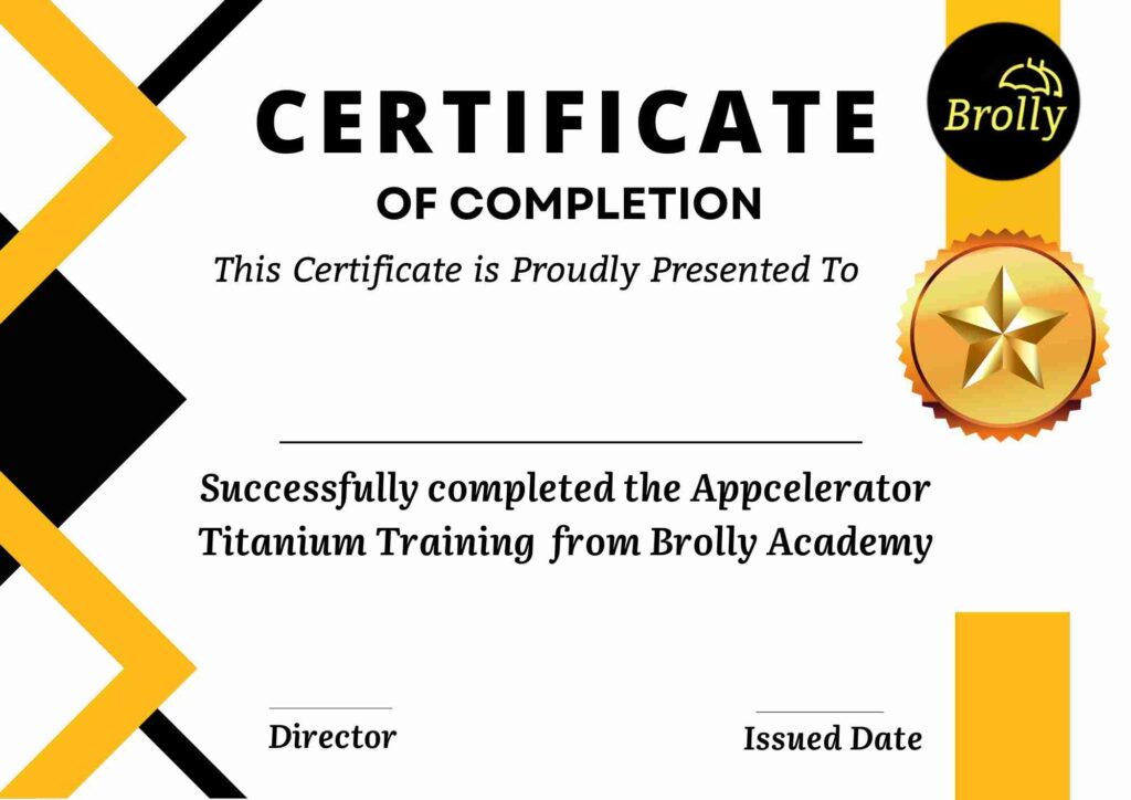 Appcelerator Titanium Course In Hyderabad - Certificate