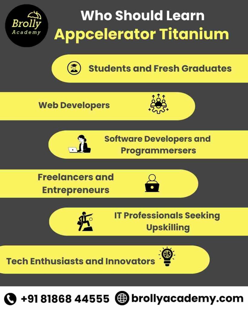 Appcelerator Titanium Course In Hyderabad - Who Should Join