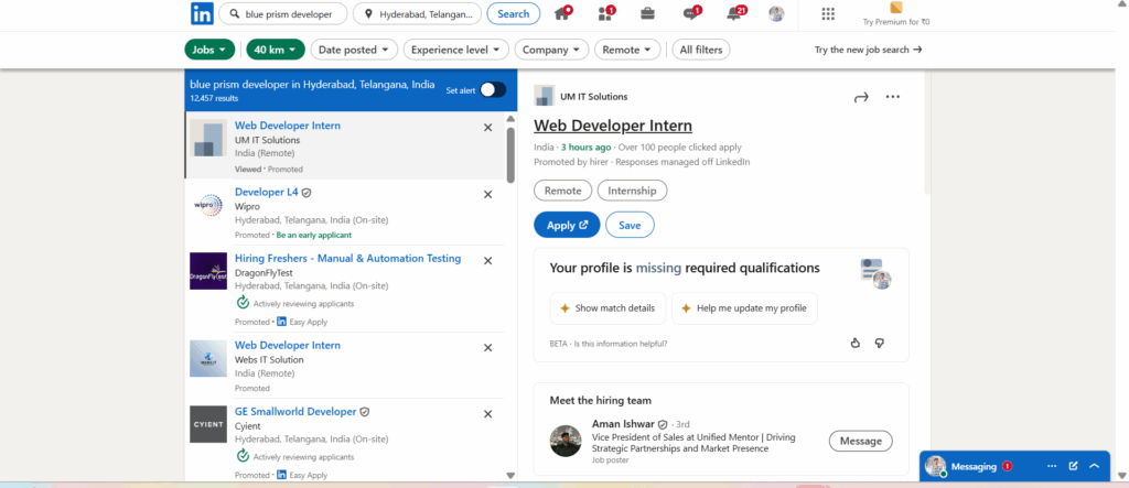 Blue Prism Training In Hyderabad - Jobs In Hyderabad - LinkedIn