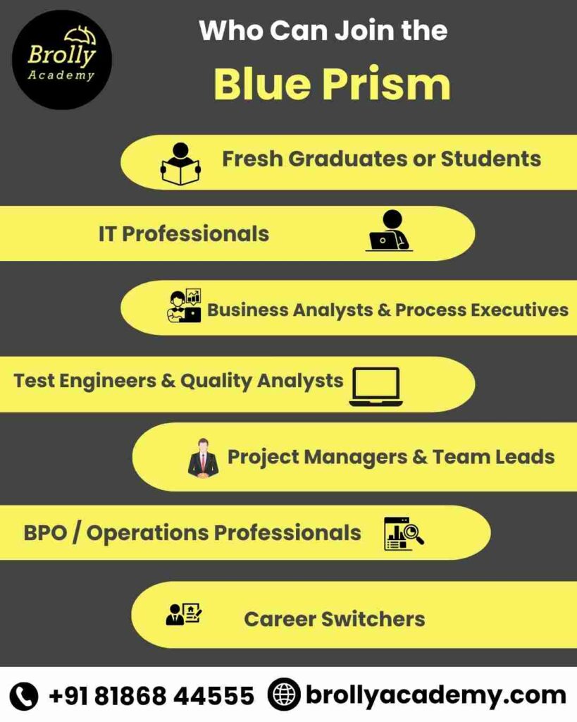 Blue Prism Training In Hyderabad - Who Should Join