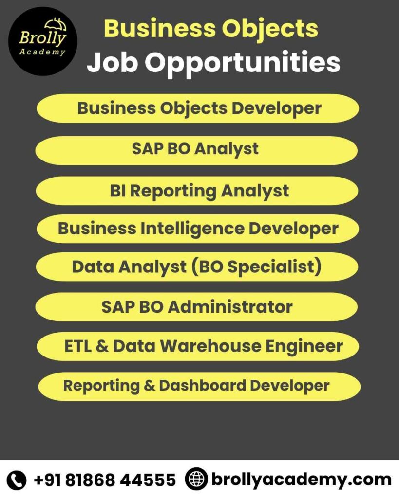 Business Objects Training In Hyderabad - Job Opportunities