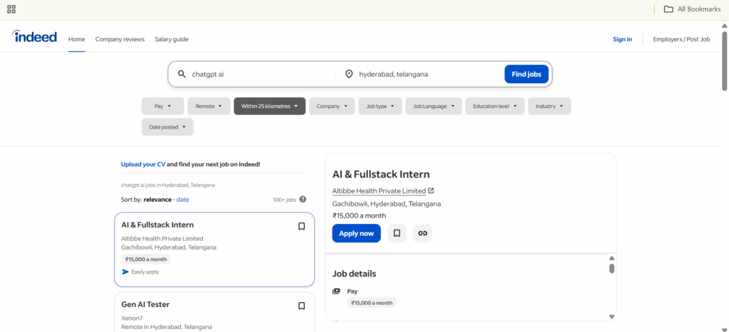 ChatGPT Course In Hyderabad - Jobs In Hyderabad - Indeed