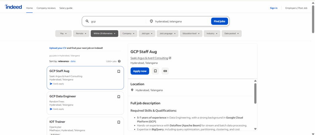 GCP Training In Hyderabad - Jobs In Hyderabad - Indeed
