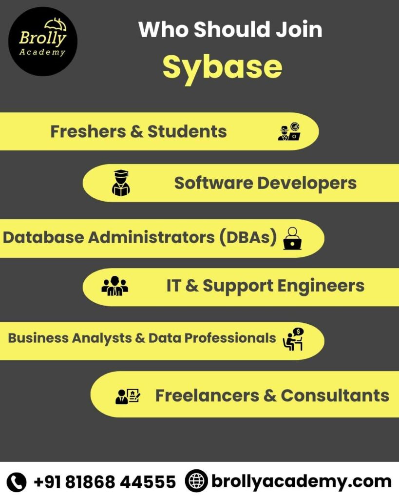 Sybase Training In Hyderabad - Who Should Learn