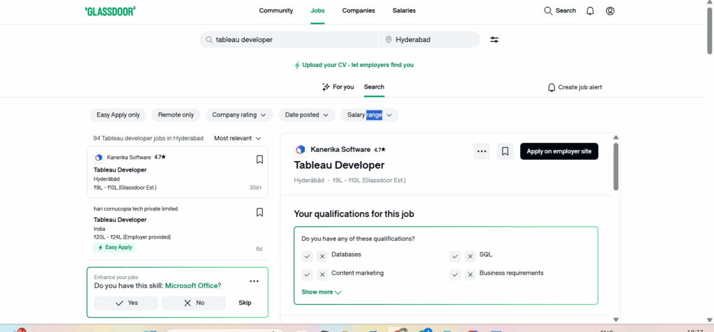 Tableau Training In Hyderabad - Jobs In Hyderabad - Glassdoor