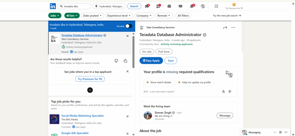 Teradata DBA Training In Hyderabad - Jobs In Hyderabad - LinkedIn