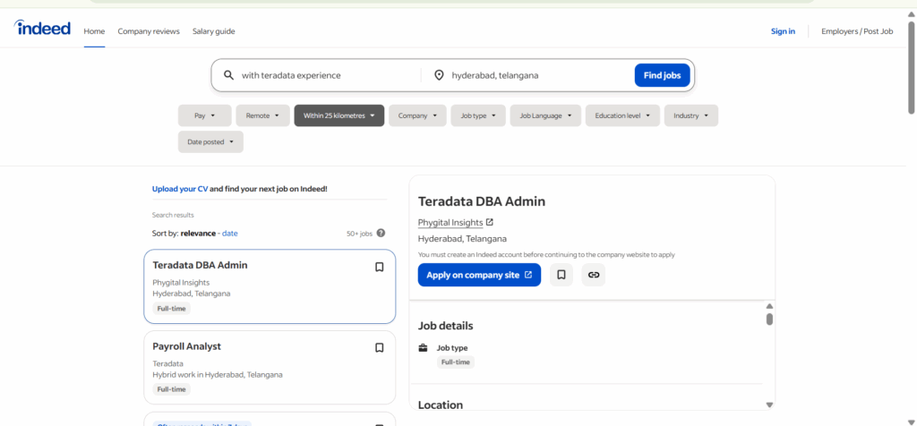 Teradata Training In Hyderabad - Jobs In Hyderabad - Indeed