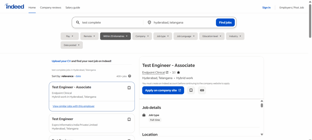 Test Complete Training In Hyderabad - Jobs In Hyderabad - Indeed