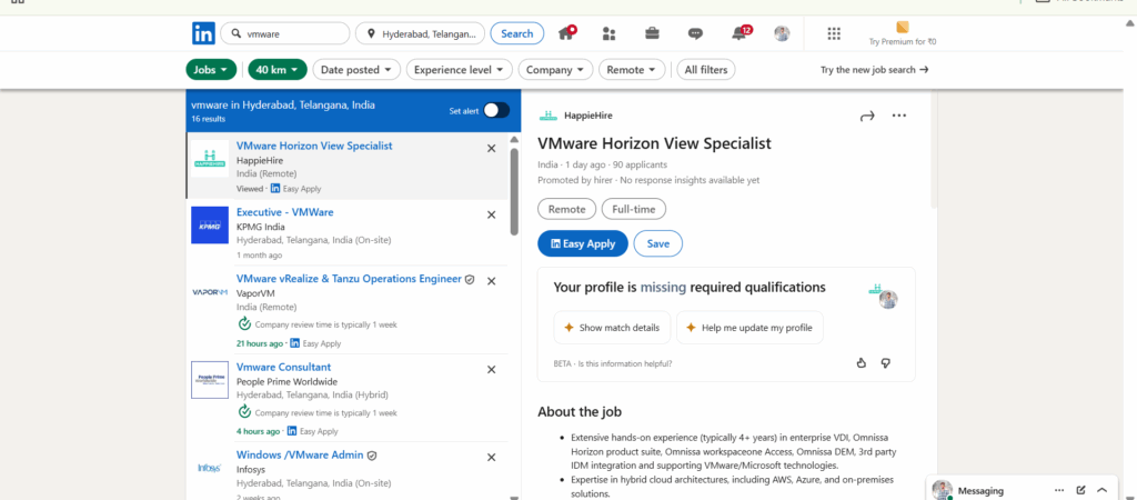 VMware Training In Hyderabad- Jobs I Hyderabad -LinkedIn