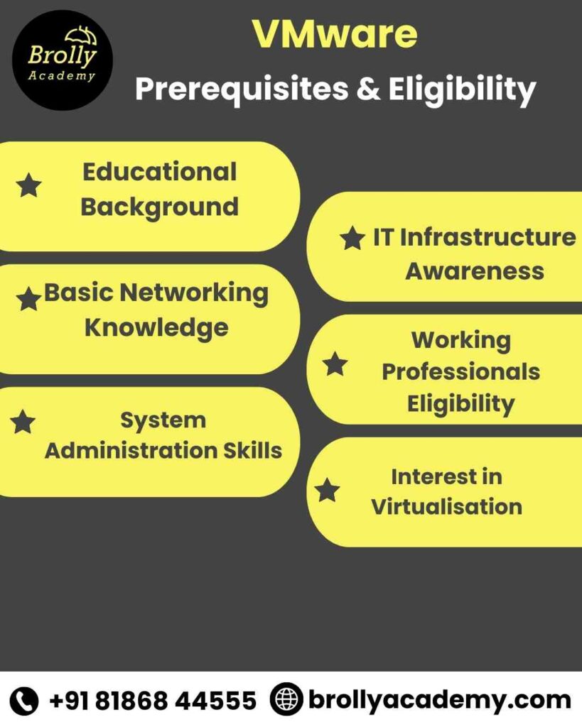 VMware Training In Hyderabad - Prerequisites & Eligibility