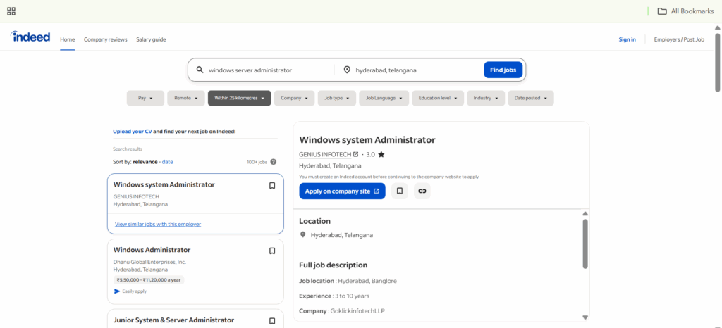 Windows Server Administration Training in Hyderabad - Jobs In Hyderabad - Indeed