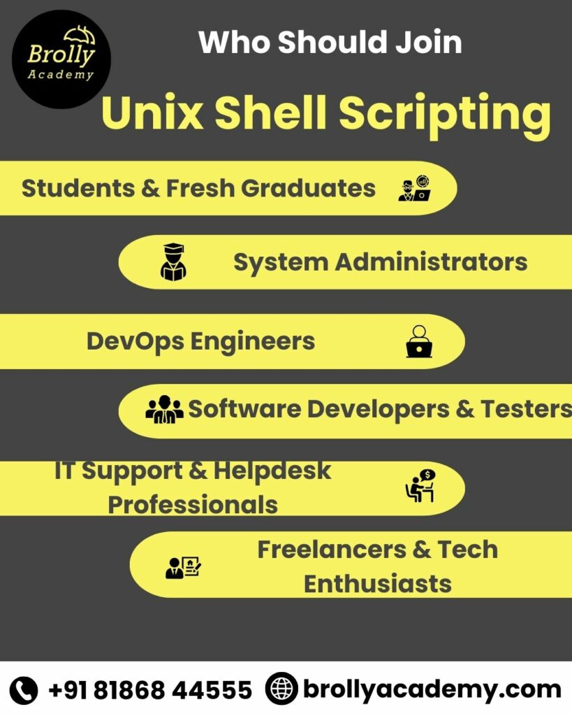 unix shell scripting training in hyderabad - who should join