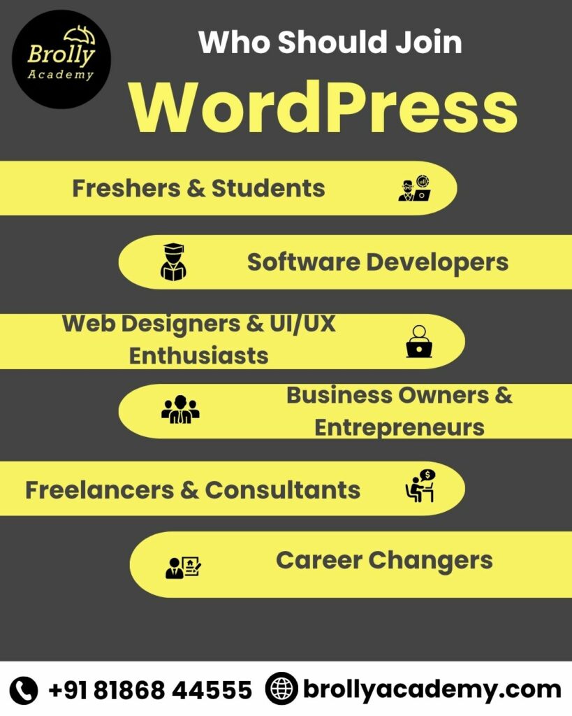 wordpress training in hyderabad - who should join