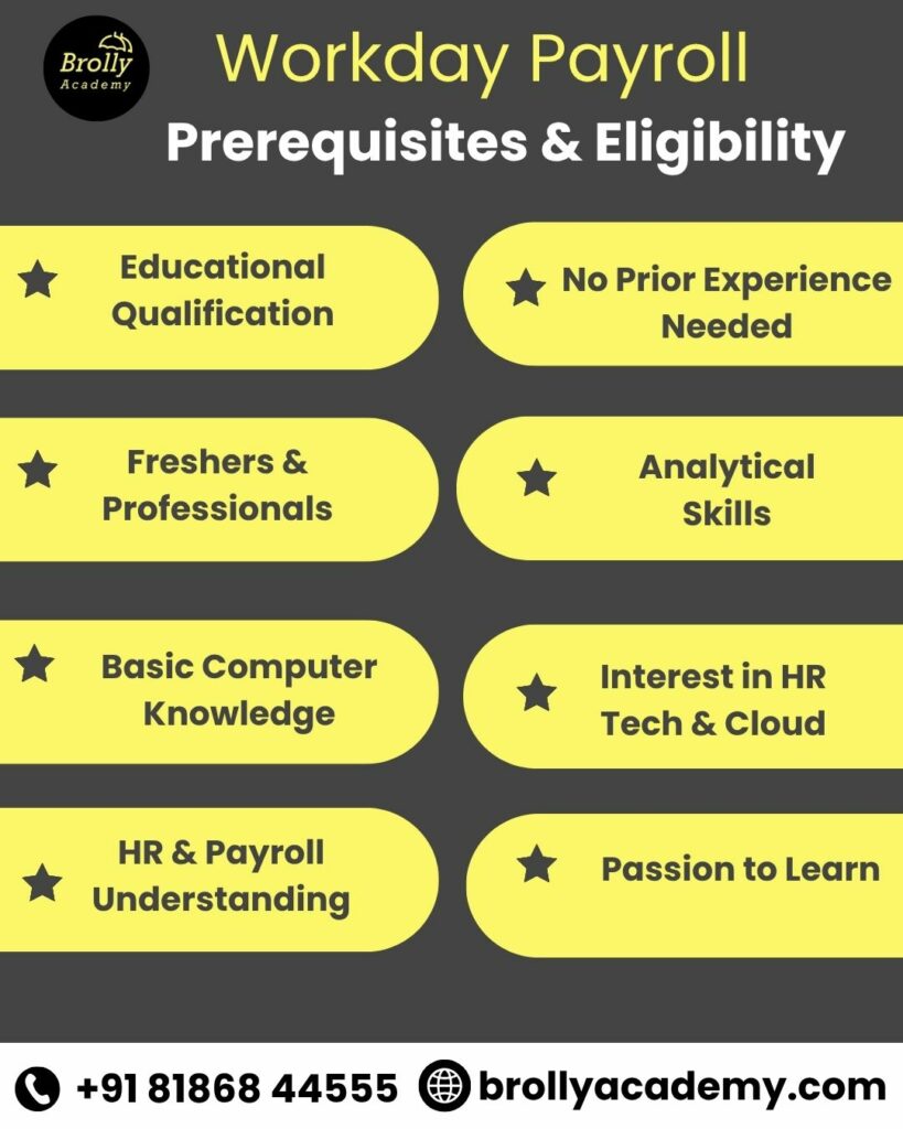 workday payroll training in hyderabad - prerequisites & eligibility