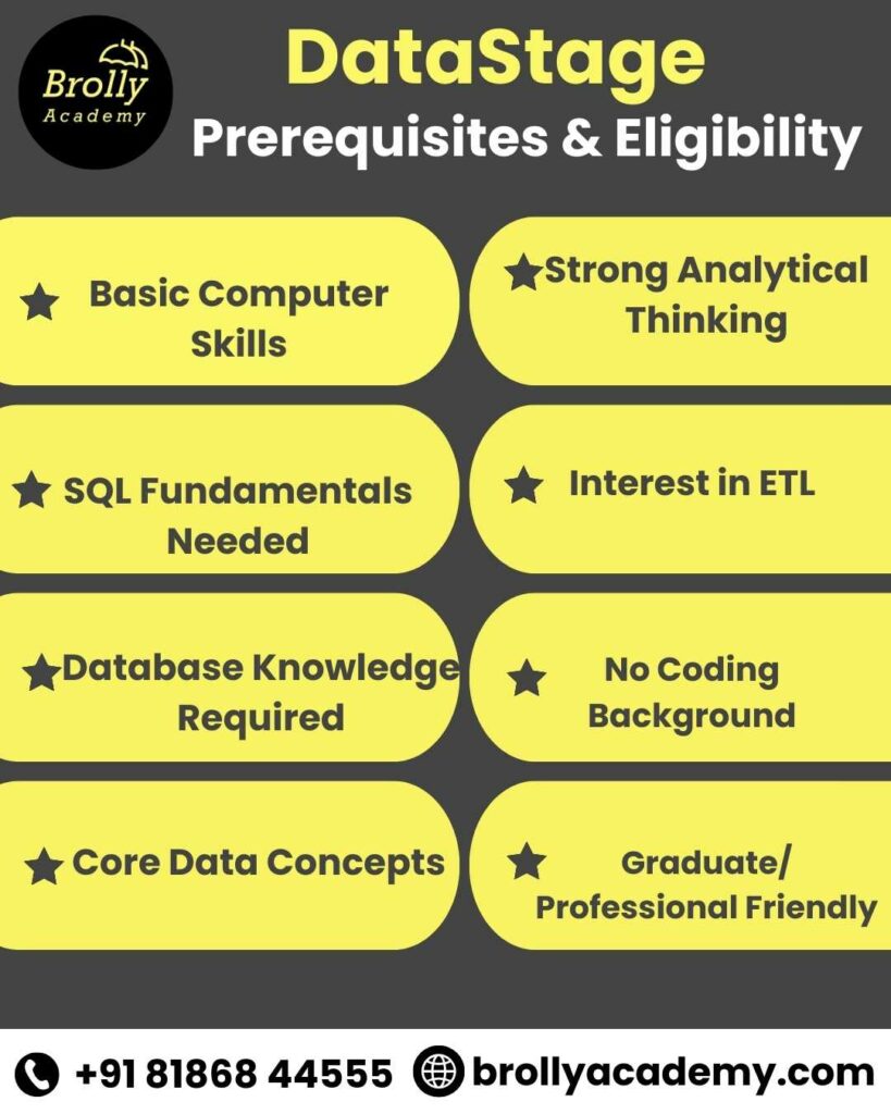 DataStage Training in Hyderabad - prerequisites & eligibility