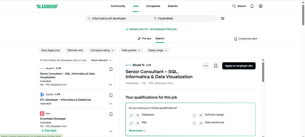 IICS Training In Hyderabad - Jobs In Hyderabad - Glassdoor