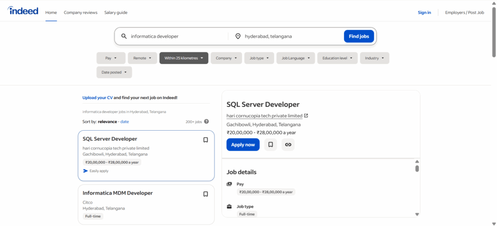 Informatica Training In Hyderabad - Jobs In Hyderabad - Indeed