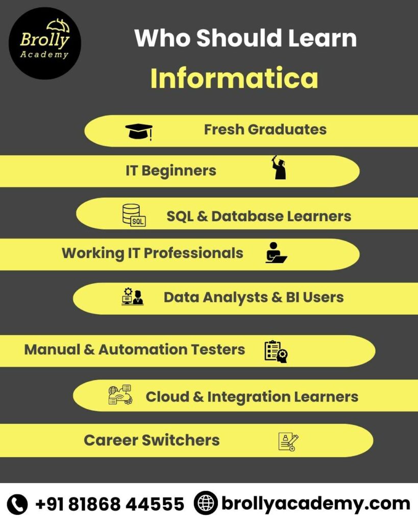 Informatica Training In Hyderabad - Who Should Learn