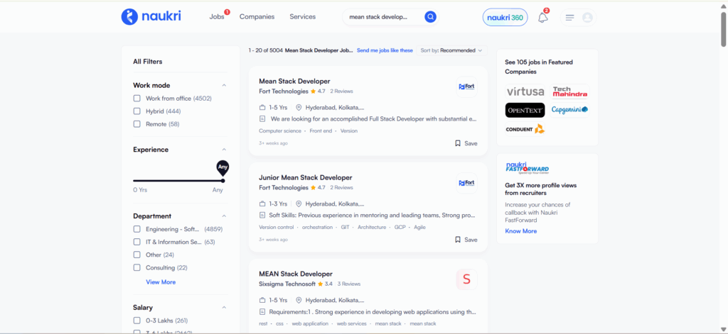 MEAN Stack Training In Hyderabad - Jobs in Hyderabad - Naukri