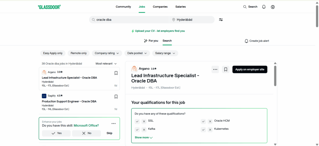 Oracle DBA Training In Hyderabad- Jobs In Hyderabad - Glassdoor
