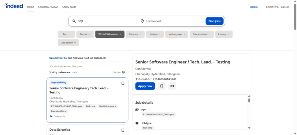 SQL Course in Hyderabad - Jobs In Hyderabad - Indeed