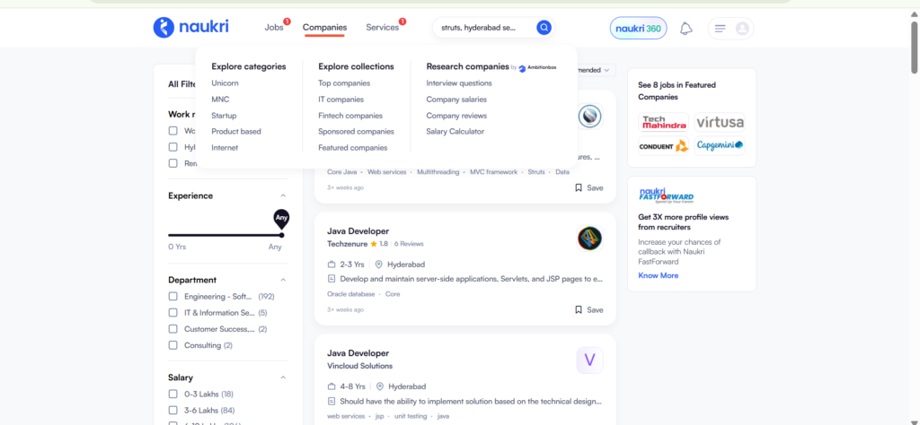 Struts Training In Hyderabad - Jobs In Hyderabad - Naukri