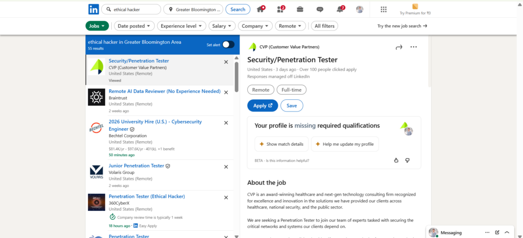 Ethical Hacking Course In Hyderabad - Jobs I Hyderabad - Linked In
