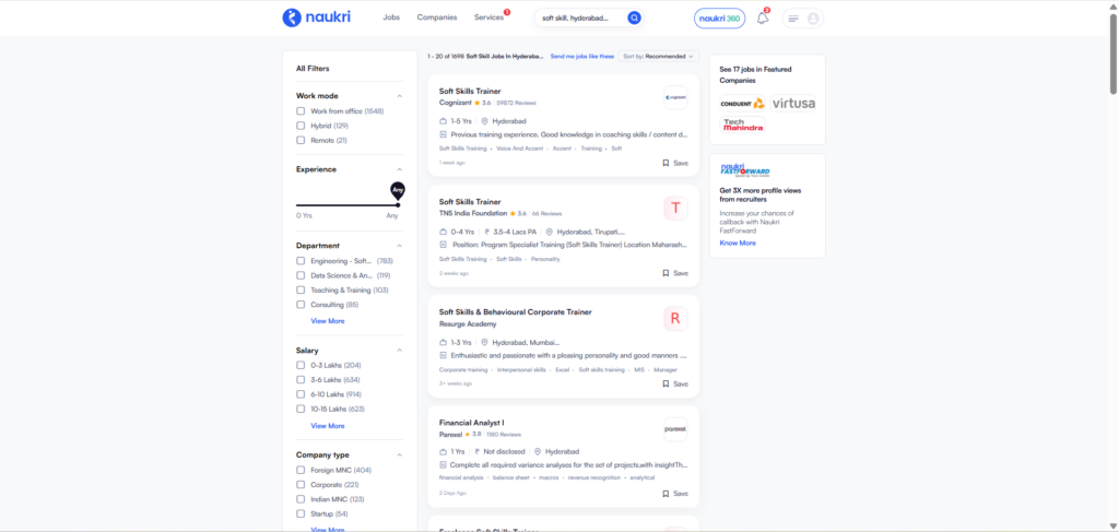 Soft Skills Training In Hyderabad - Jobs In Hyderabad - Naukri
