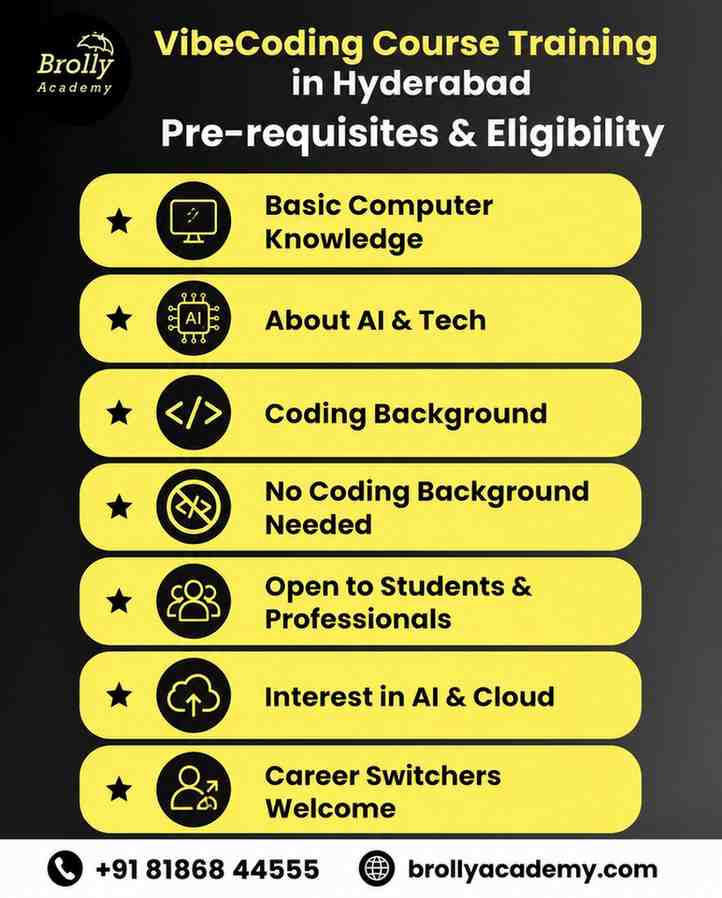 VIBE CODING COURSE IN HYDERABAD- Prerequisites & Eligibility