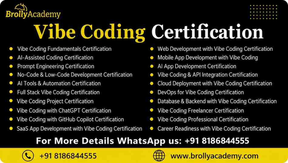 Vibe Coding Course in hyderabad - Certification