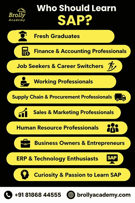 Who Should Join SAP Training in Hyderabad at Brolly Academy