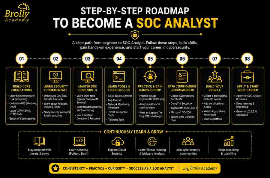 Step-by-Step Roadmap to Become a SOC Analyst