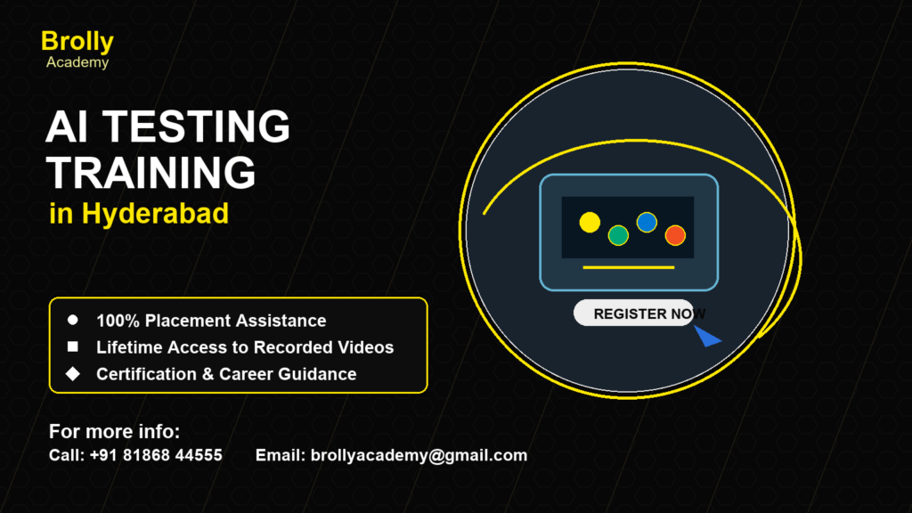 AI Testing Training in Hyderabad - Brolly Academy course image