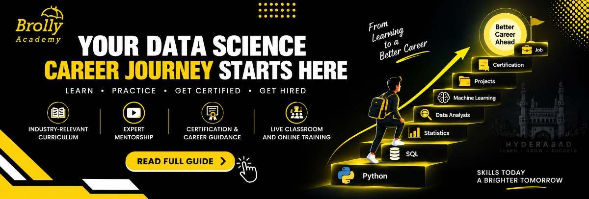 Data science career guide 2026, certification and job roadmap