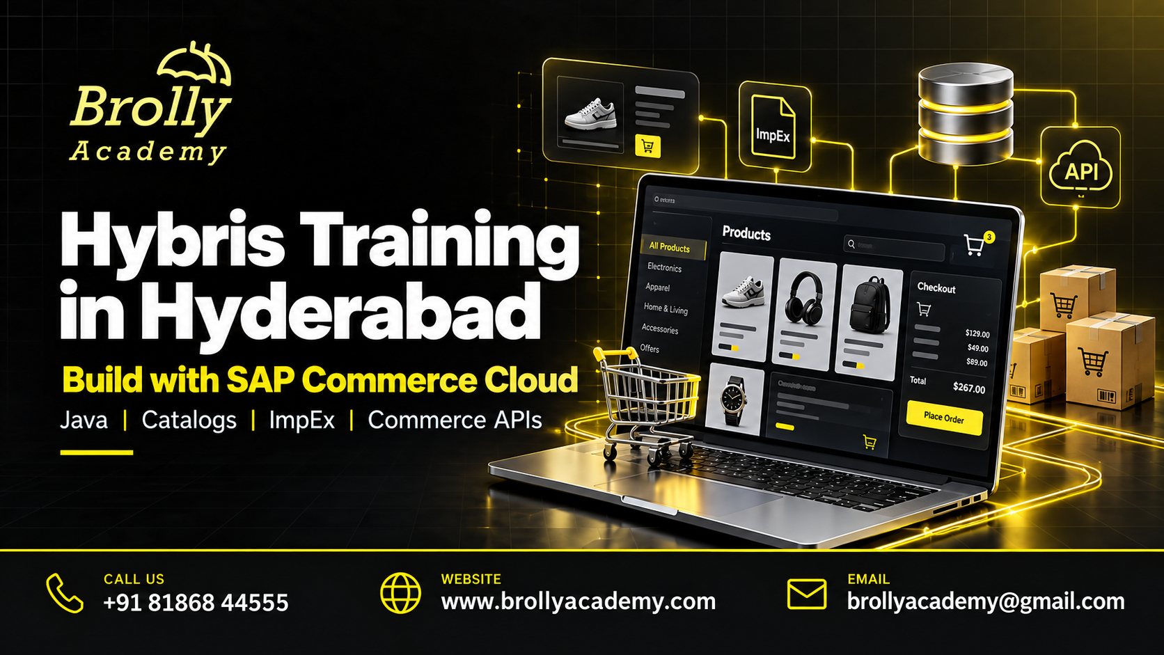 Hybris Training in Hyderabad - Brolly Academy practical course modules