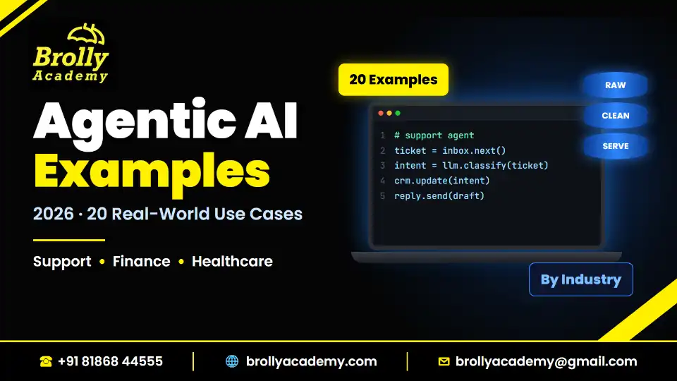 Agentic AI Examples: 20 Real-World Use Cases (2026), Brolly Academy