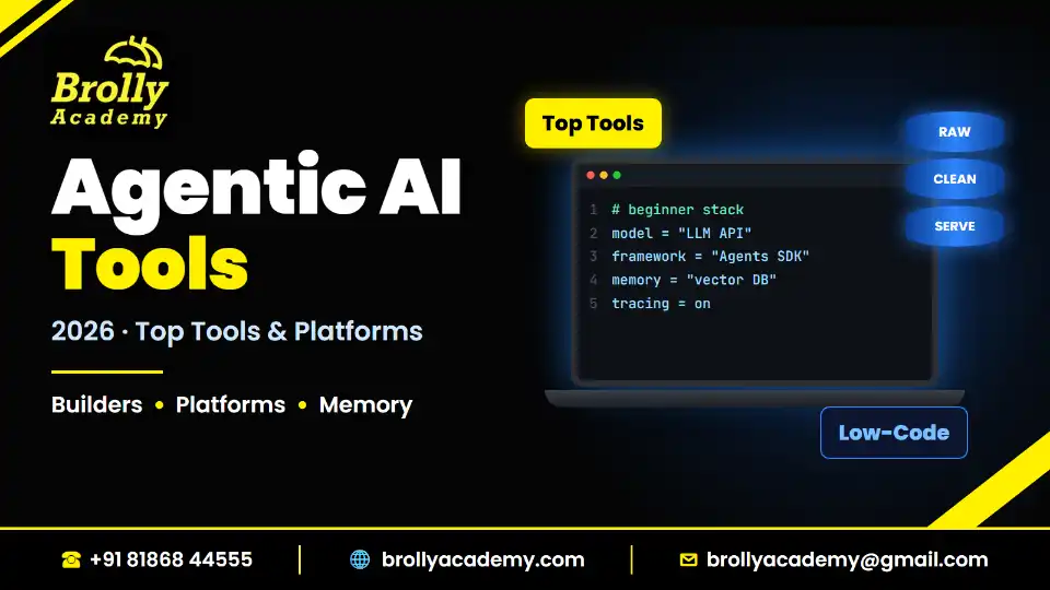 Agentic AI Tools 2026: Top Tools and Platforms by Category, Brolly Academy