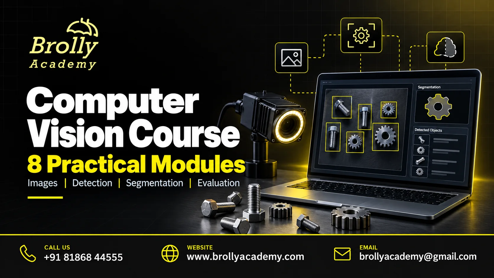 Computer Vision Course at Brolly Academy: 8 practical modules and course contact details