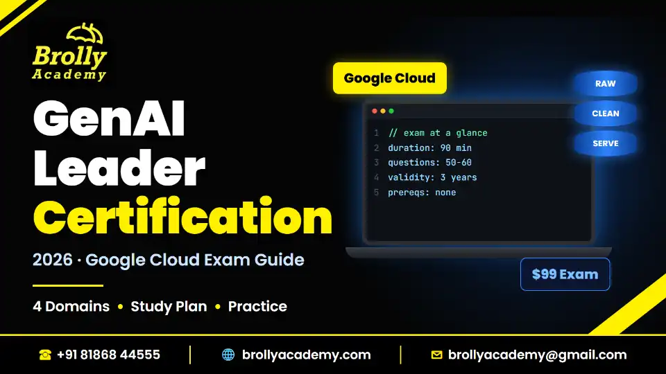 Google Cloud Generative AI Leader Certification 2026 guide by Brolly Academy
