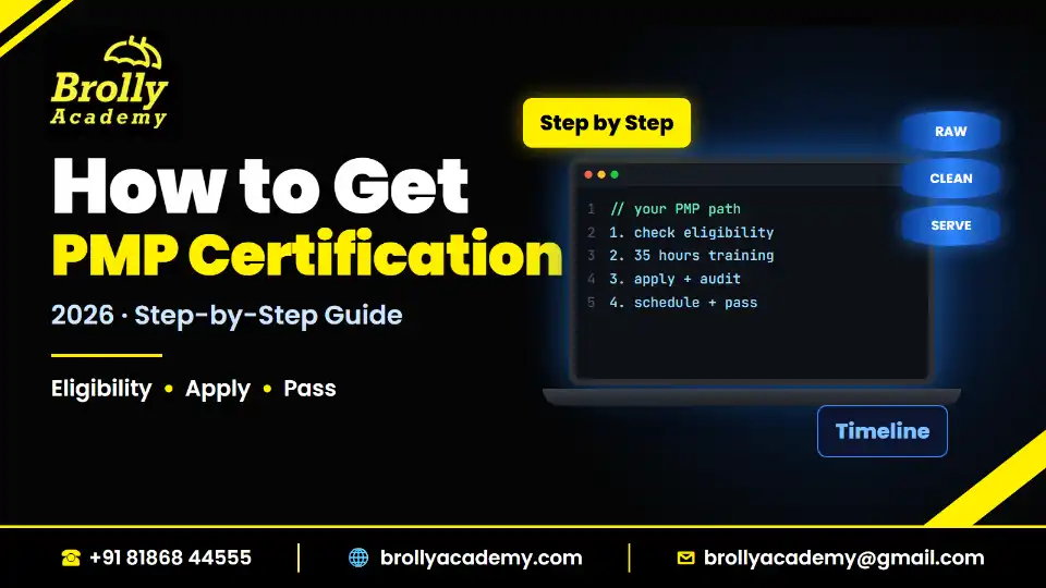How to get PMP certification in 2026: step-by-step guide, Brolly Academy