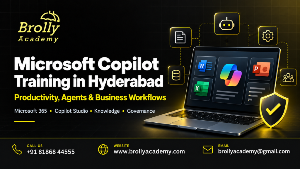 Microsoft Copilot Training in Hyderabad: Productivity, Agents & Business Workflows - Brolly Academy