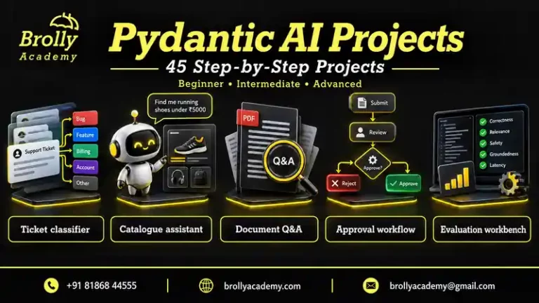 Pydantic AI Projects: 45 step-by-step beginner, intermediate and advanced projects.