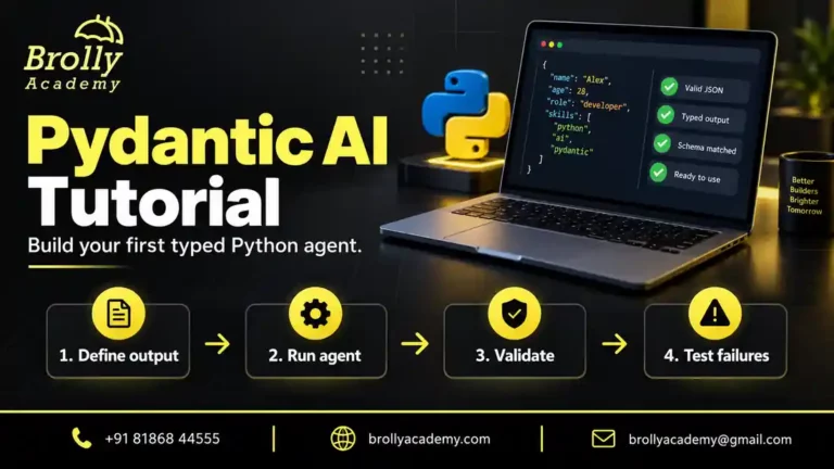 Pydantic AI Tutorial: define typed output, run an agent, validate results and test failures.