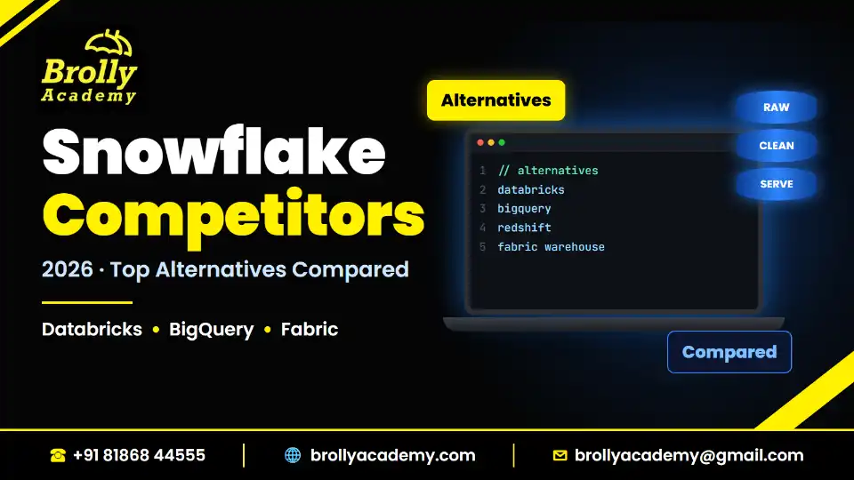 Snowflake Competitors 2026 guide by Brolly Academy